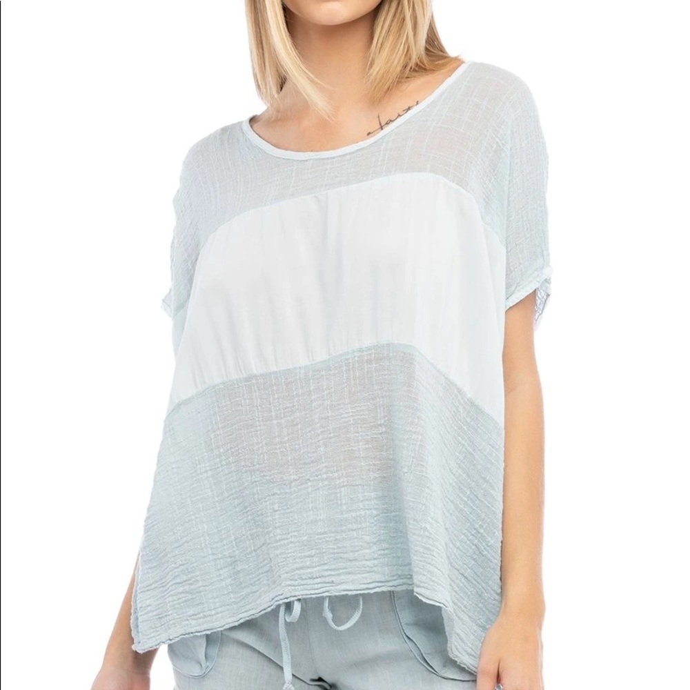 hardtail tang03 slouchy gauze top